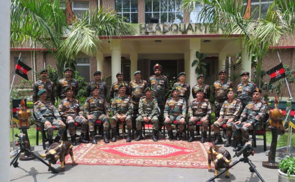 DGAR, Lt Gen Vikas Lakhera, AVSM, SM during his visit to Headquarters Inspector General Assam Rifles (North), Kohima on August 18.
